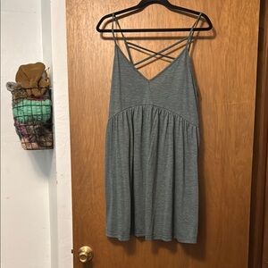 SHEIN Gray Sleeveless Mini Sundress